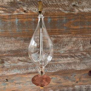 Replica of Antique Storm Glass Wall Mount Liquid Barometer with Drip Cup